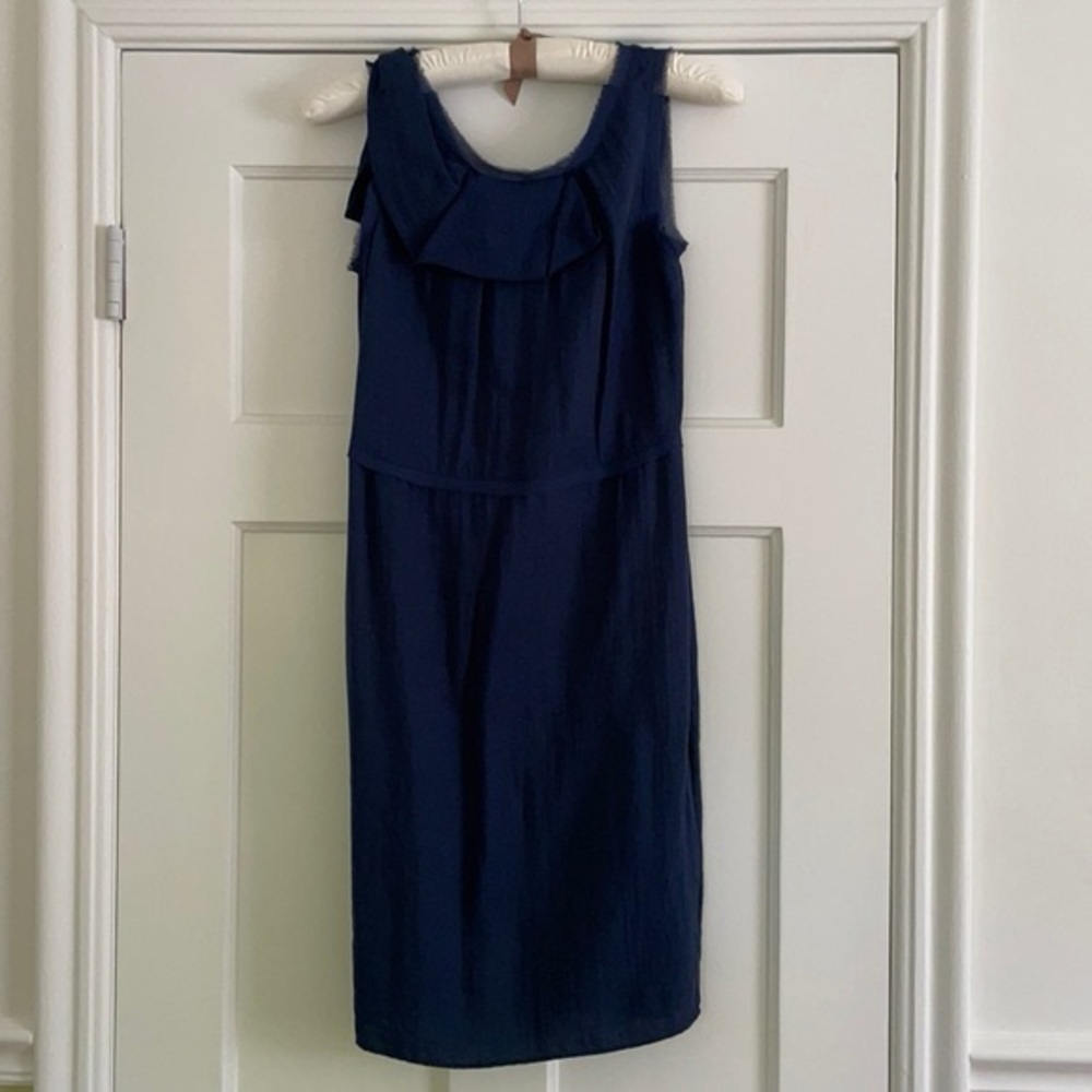 Simply Vera Vera Wang Midnight Blue Ruffle Mini Dress